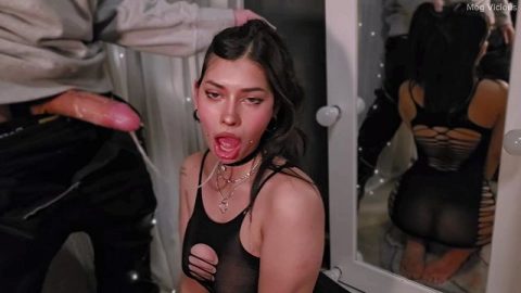 Put it in me, step daddy! You can't leave until you give me your cum - Meg Vicious